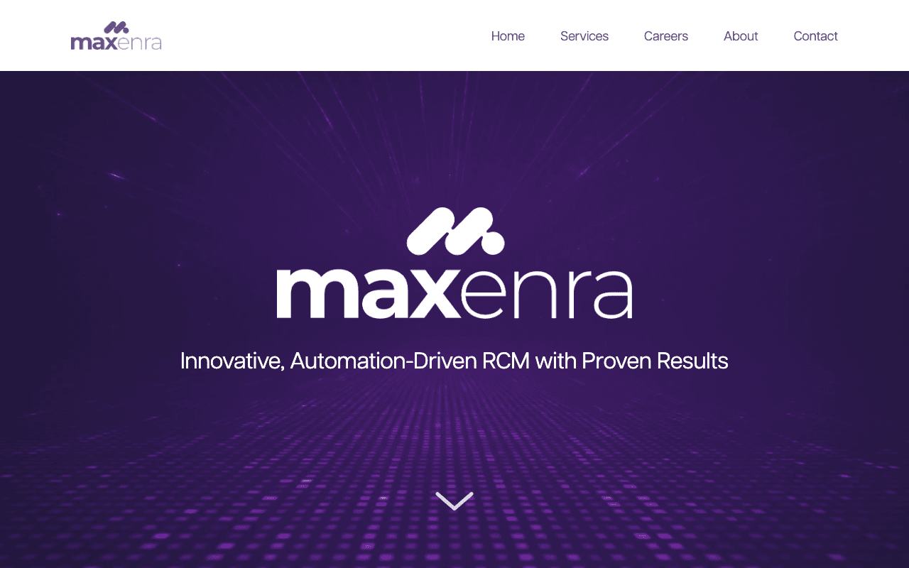 Maxenra Health website homepage